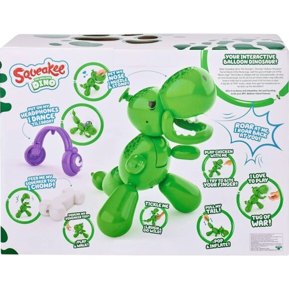 NEW Squeakee The Balloon Dino Interactive Dinosaur Pet Toy Stomps & Roars NIB Ov - Picture 4 of 17